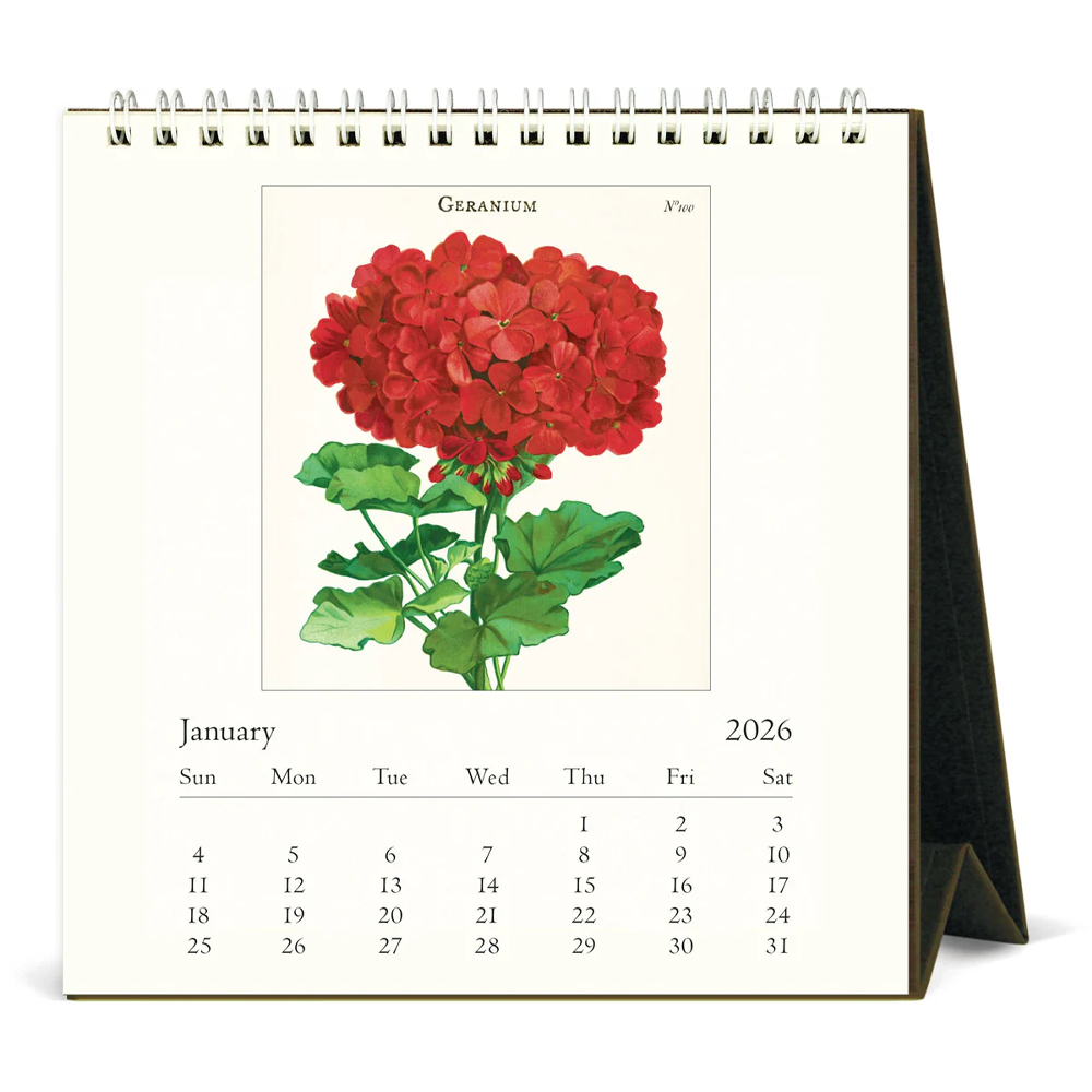 Calendrier de bureau 2026 Botanica