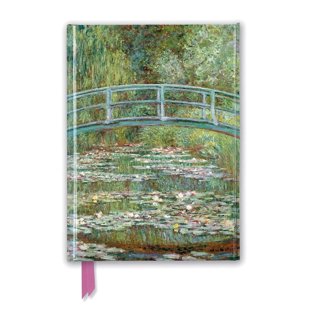 Bridge over a Pond of Water Lilies Journal