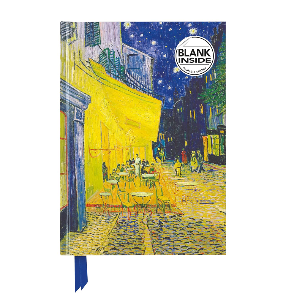 Terrace of a Café at Night Blank Journal