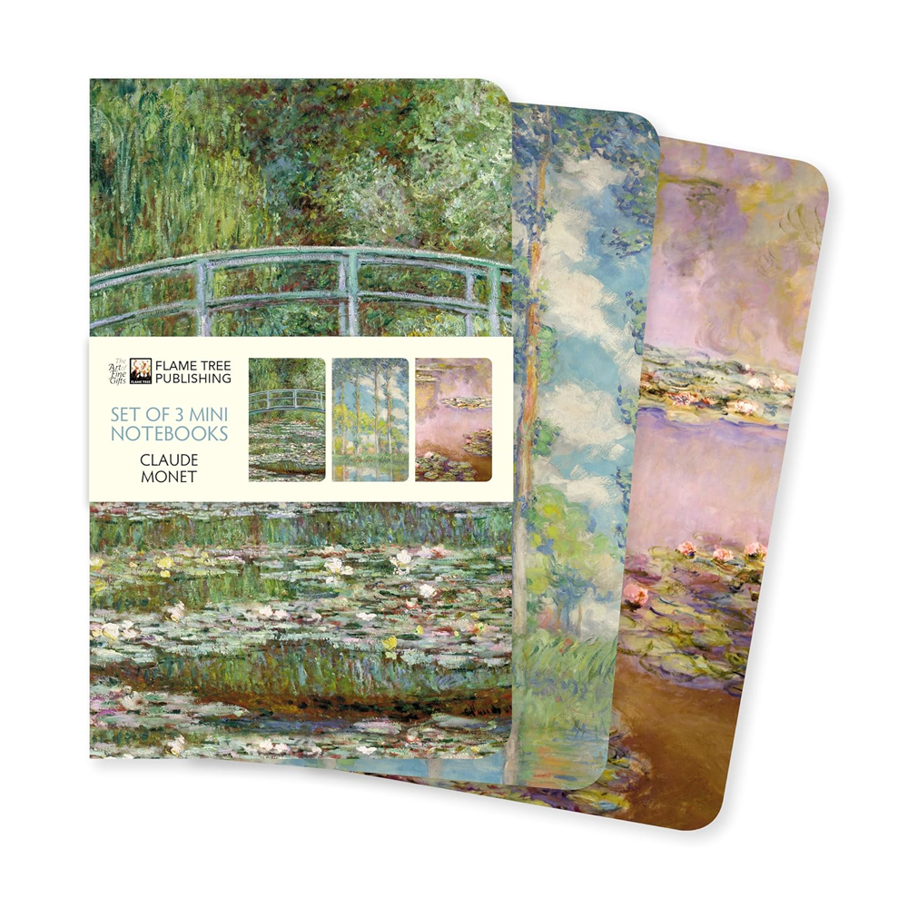 Claude Monet Set of 3 Mini Notebooks