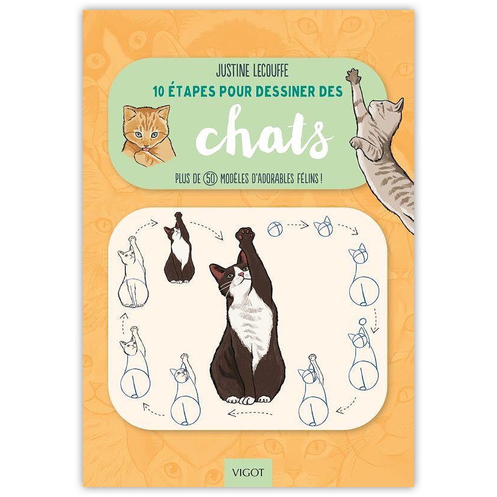 10 étapes pour dessiner des chats (French)