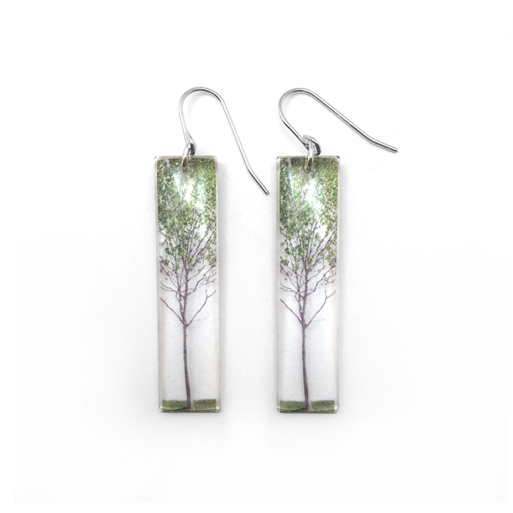 Boucles d'oreilles Green Tree (grand)