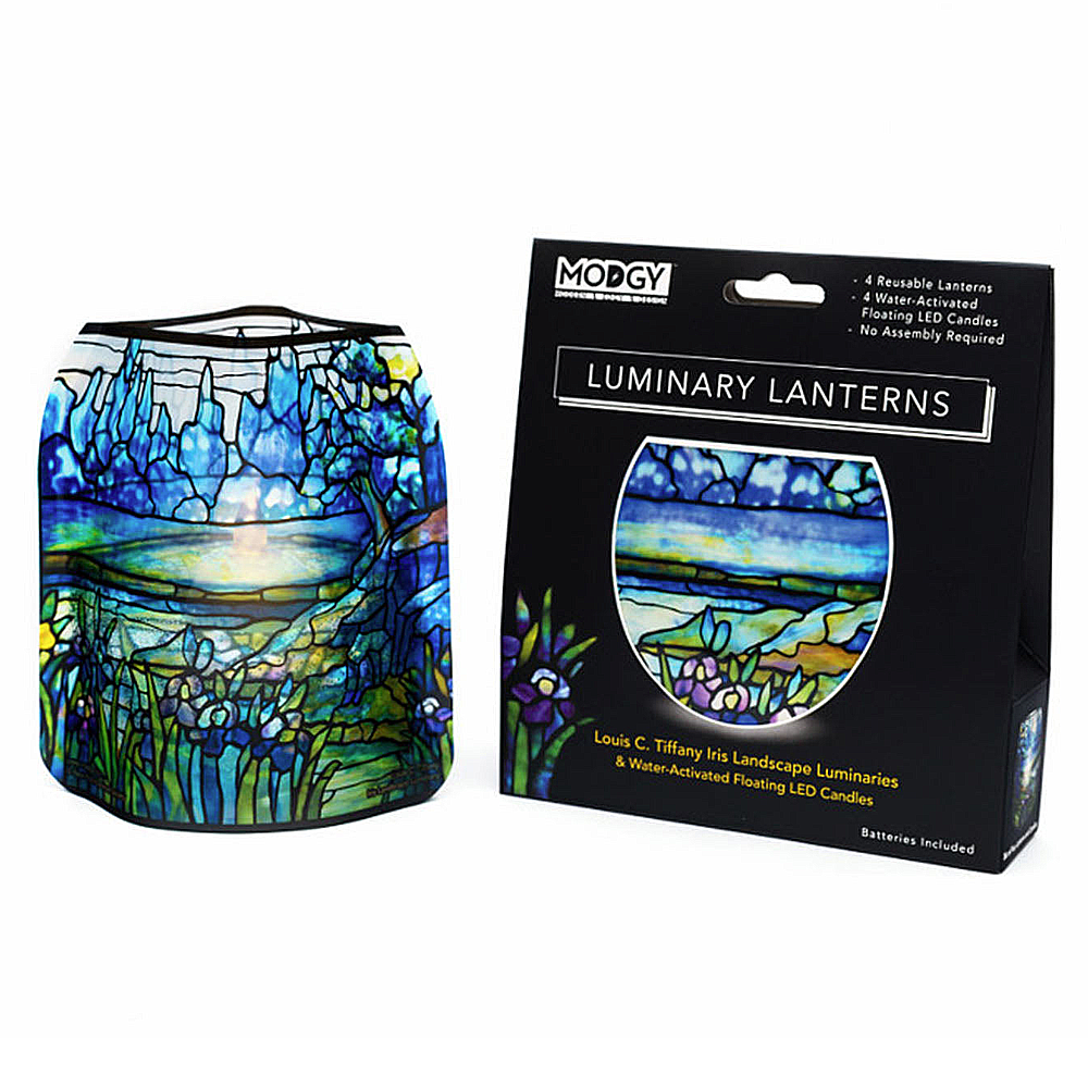 Lanternes lumineuses Paysage avec iris