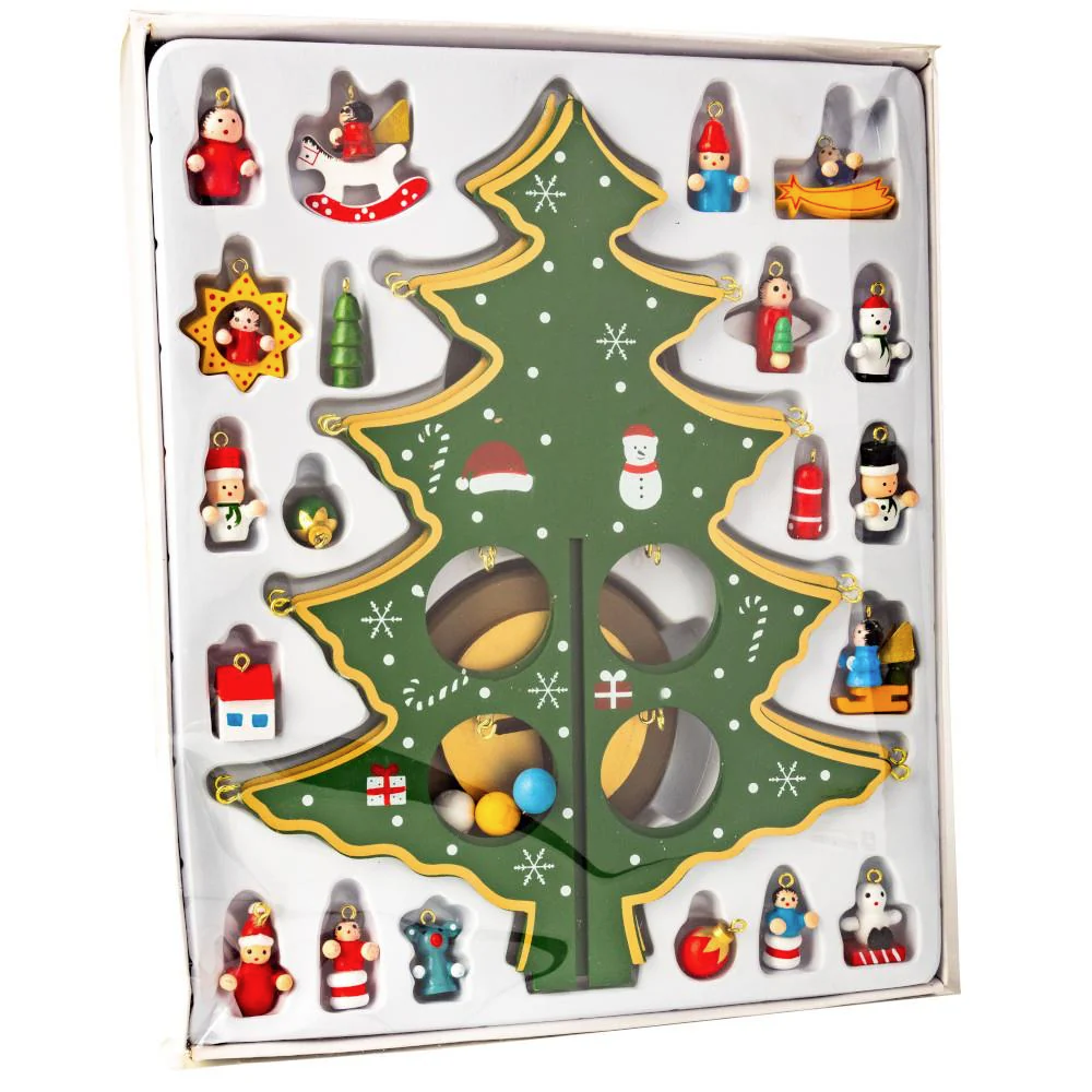 Sapin de Noël avec 20 mini décorations