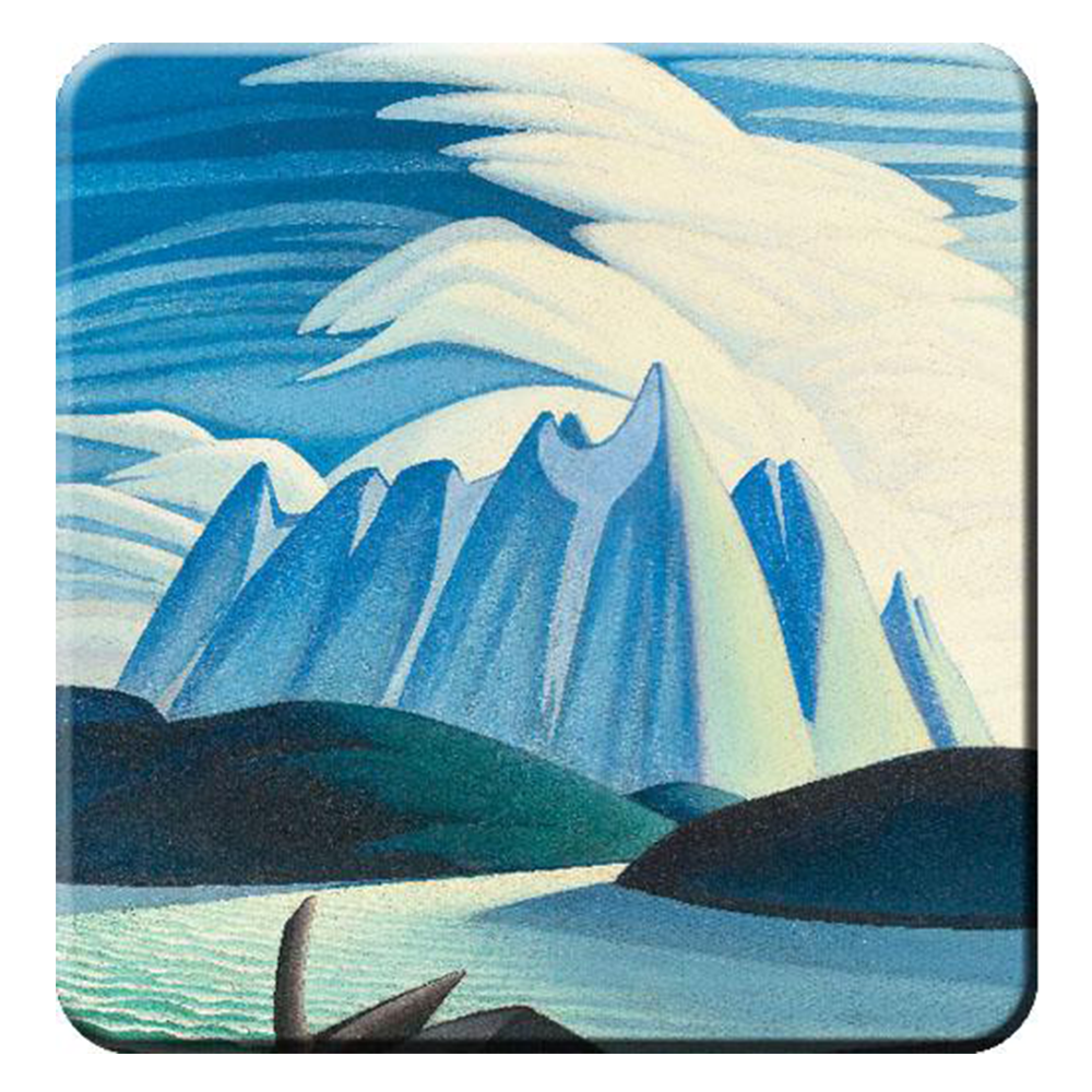 Sous-verres Lac et montagnes