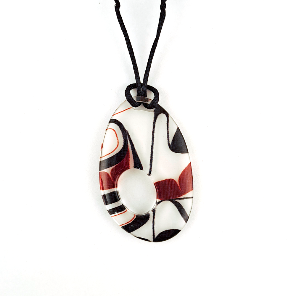 Silk Inspirations Necklace (Red/Black)