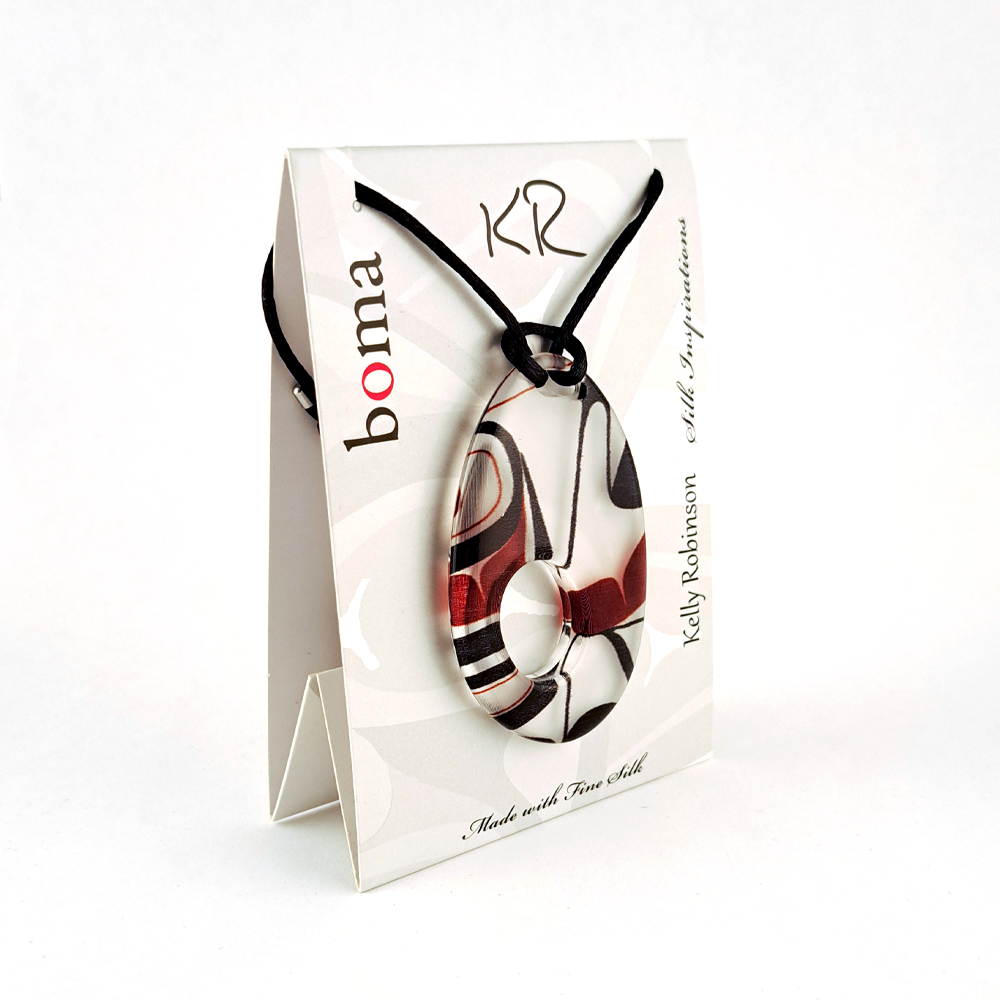 Silk Inspirations Necklace (Red/Black)