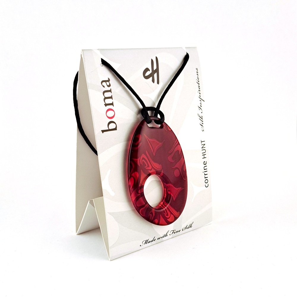 Oval Pendant (Red)