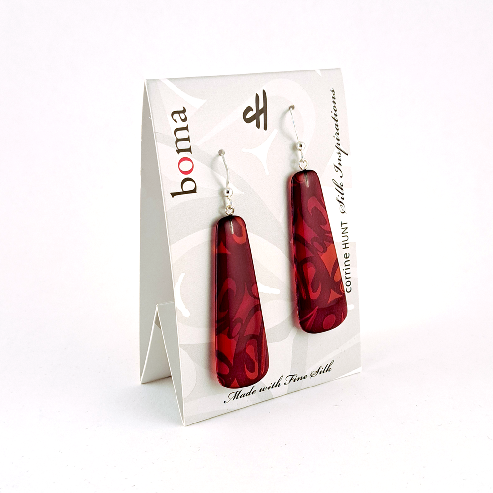 Drop Earrings (Red)