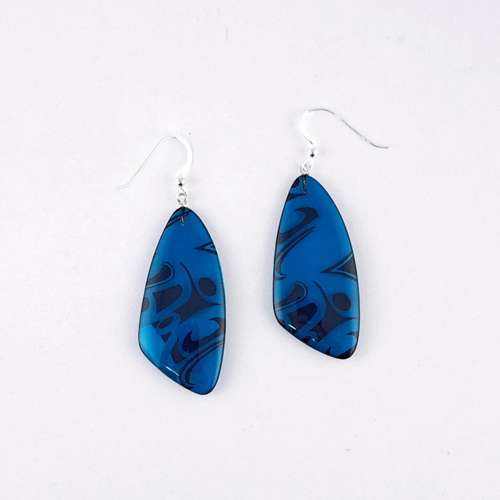 Triangle Earrings (Turquoise)