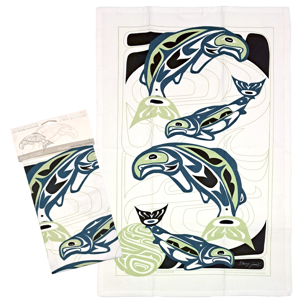 Salmon Tea Towel