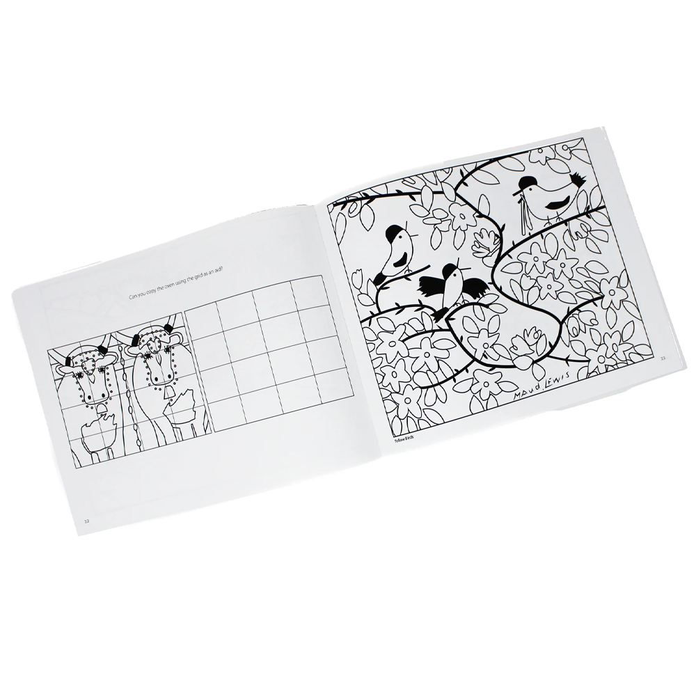 Livre à colorier et d'activités Maud Lewis