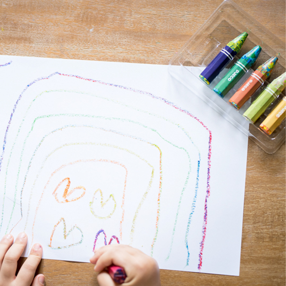 Crayons de cire multicolores