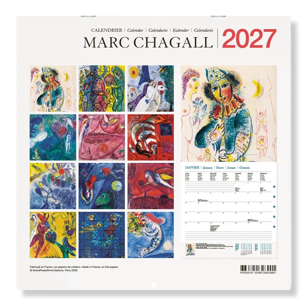 Marc Chagall 2027 Wall Calendar