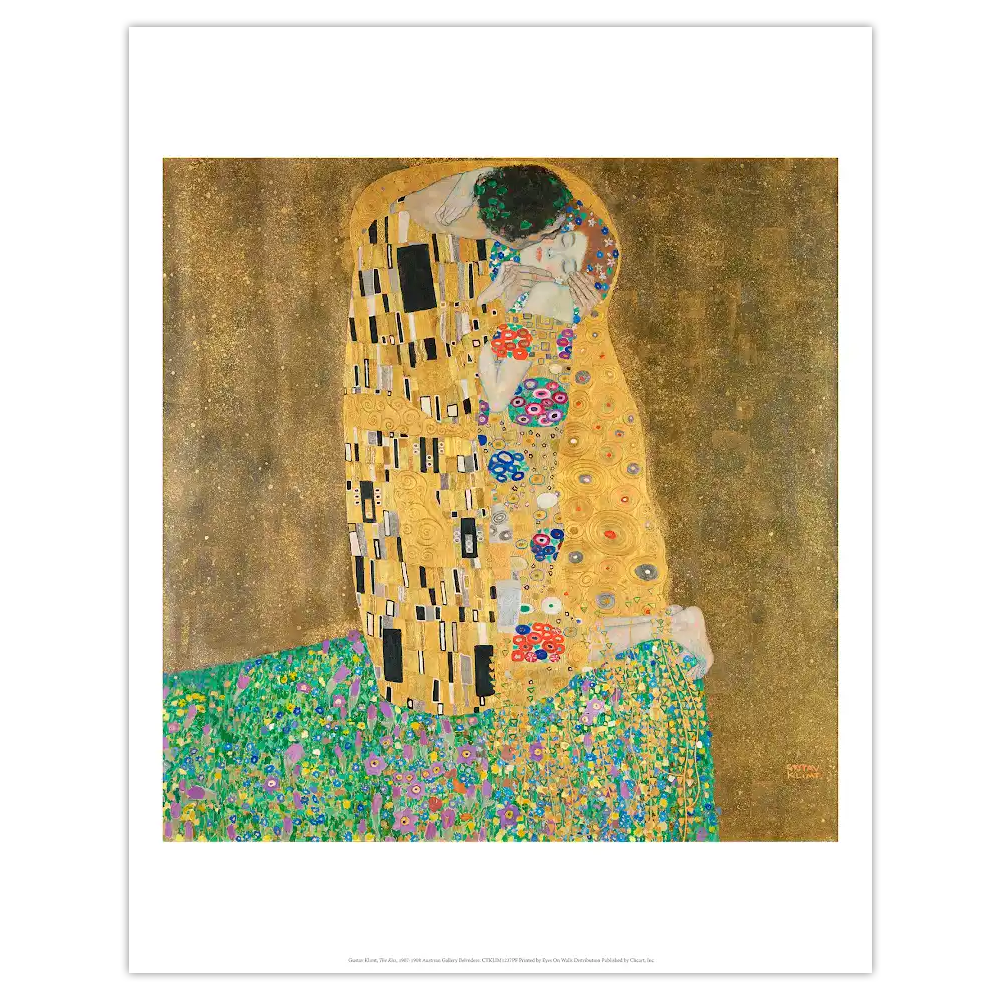 Affiche petit format Le baiser
