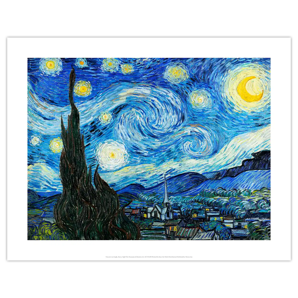 Affiche petit format La nuit étoilée 