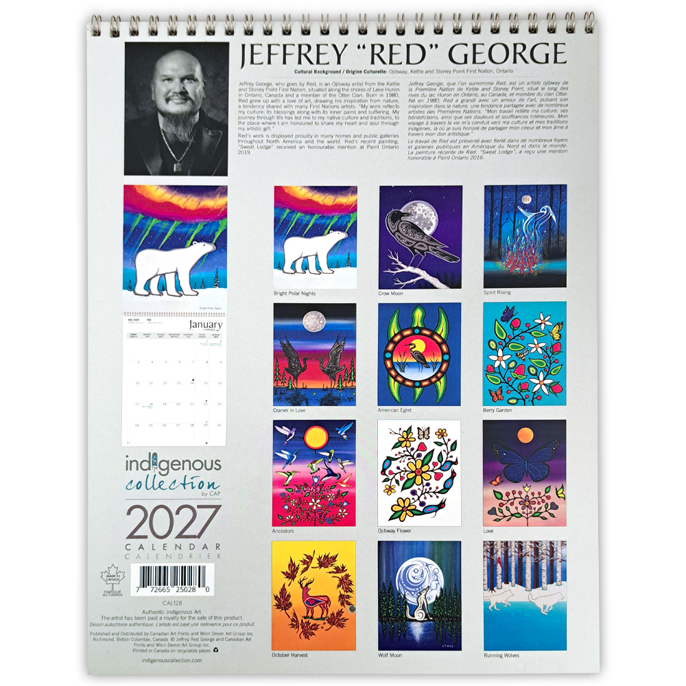 Jeffrey "Red" George 2027 Wall Calendar