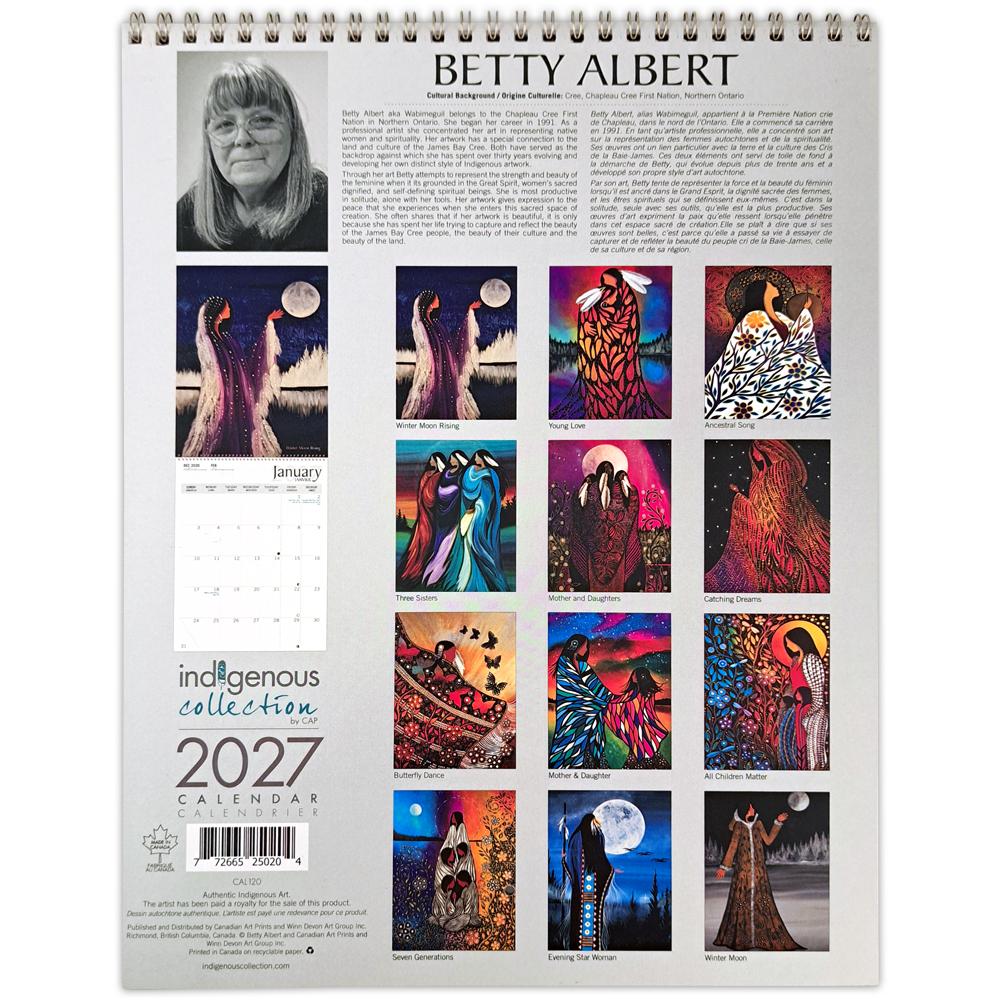 Betty Albert 2027 Wall Calendar