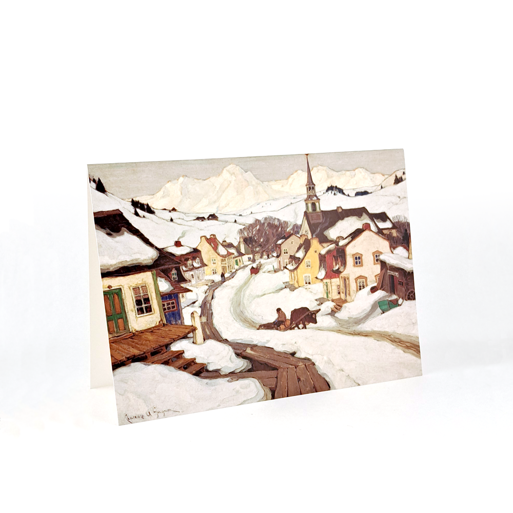 Village in the Laurentian Mountains Notecard