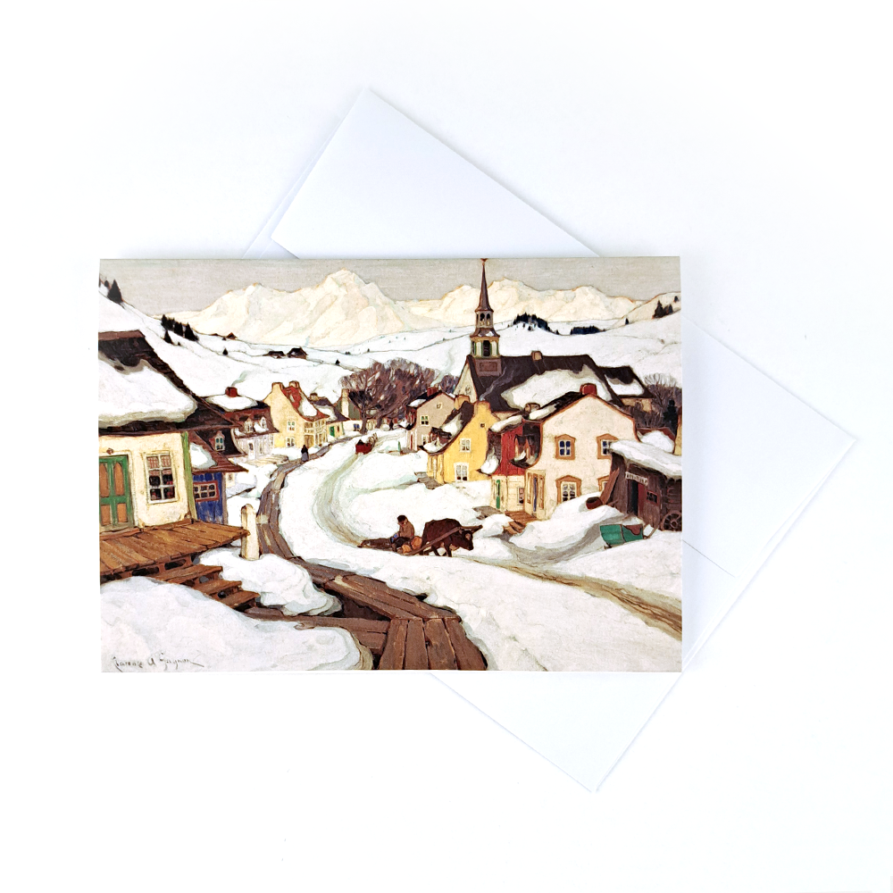 Village in the Laurentian Mountains Notecard