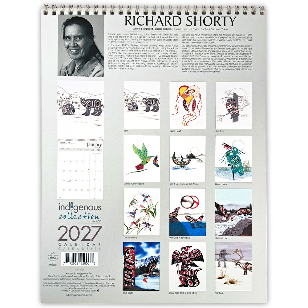 Richard Shorty 2027 Wall Calendar