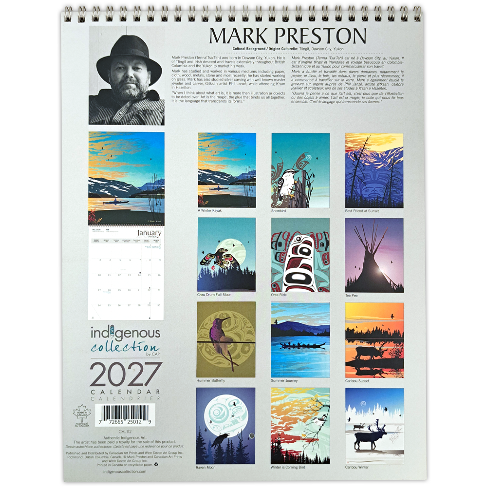 Mark Preston 2027 Wall Calendar