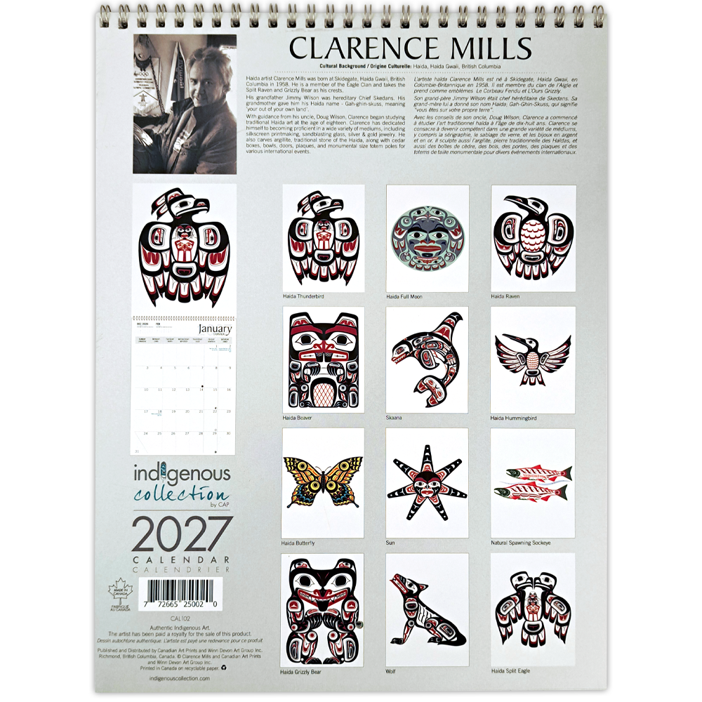 Clarence Mills 2027 Wall Calendar