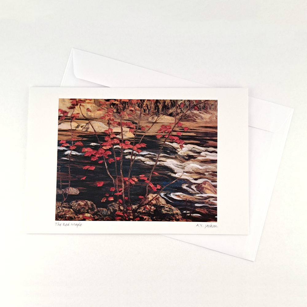 The Red Maple Notecard