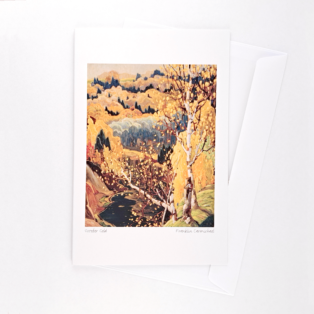October Gold Notecard