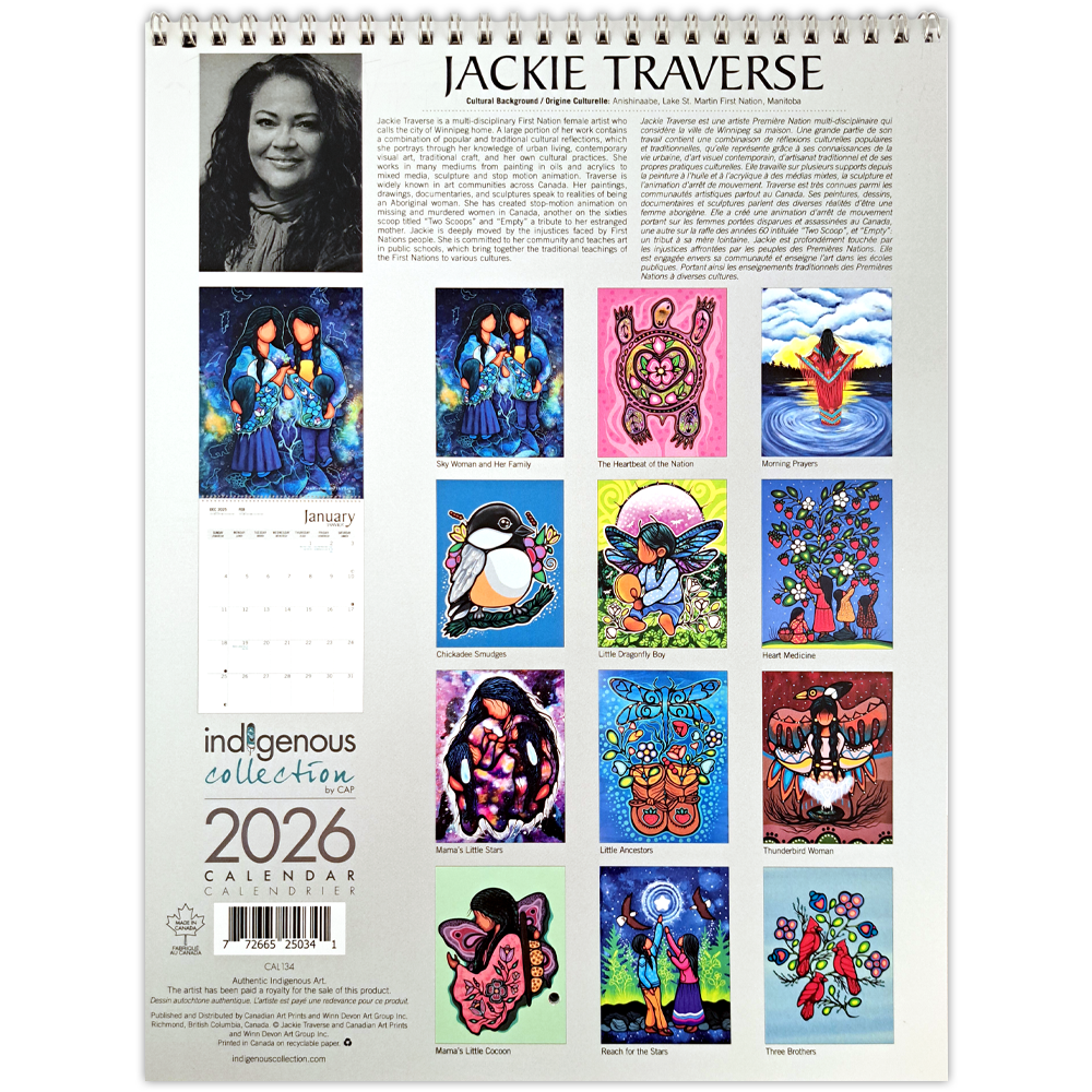Jackie Traverse 2026 Wall Calendar