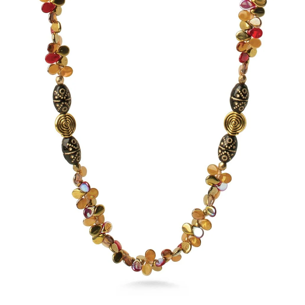Klimt Gold Spiral Necklace