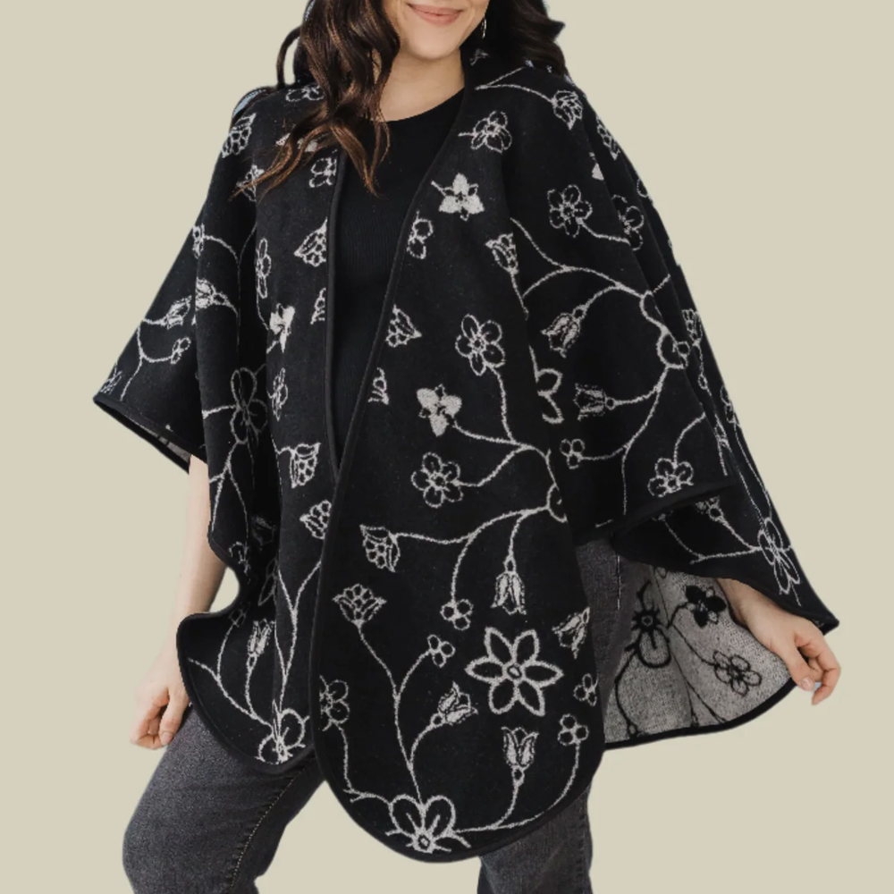 Fleurs Reversible Shawl