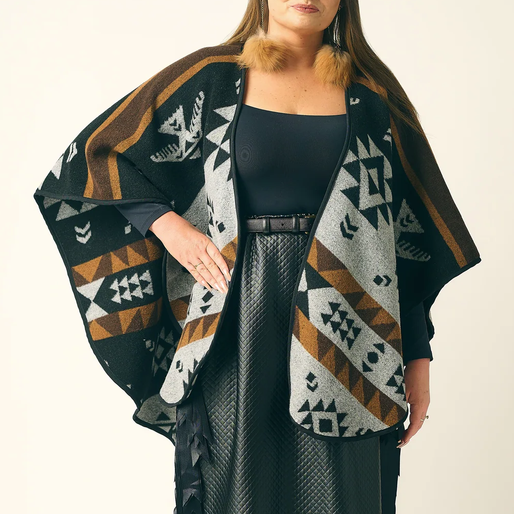 Thunderbird Reversible Shawl