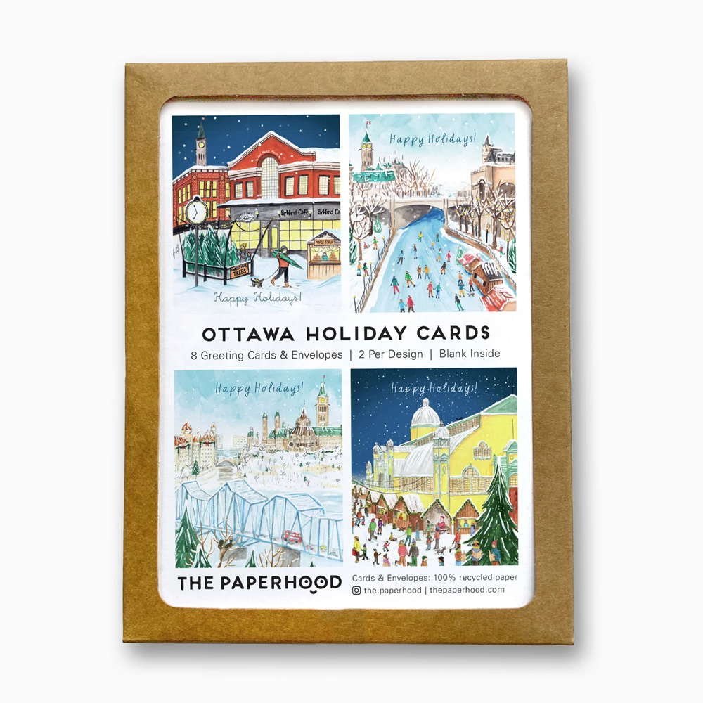 Boîte de cartes doubles pour les fêtes Ottawa (Anglais)