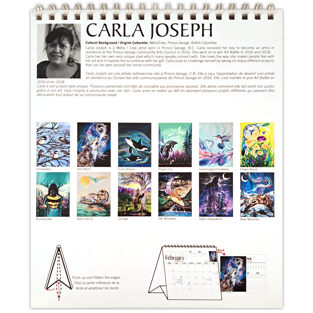 Carla Joseph 2026 Desk Calendar