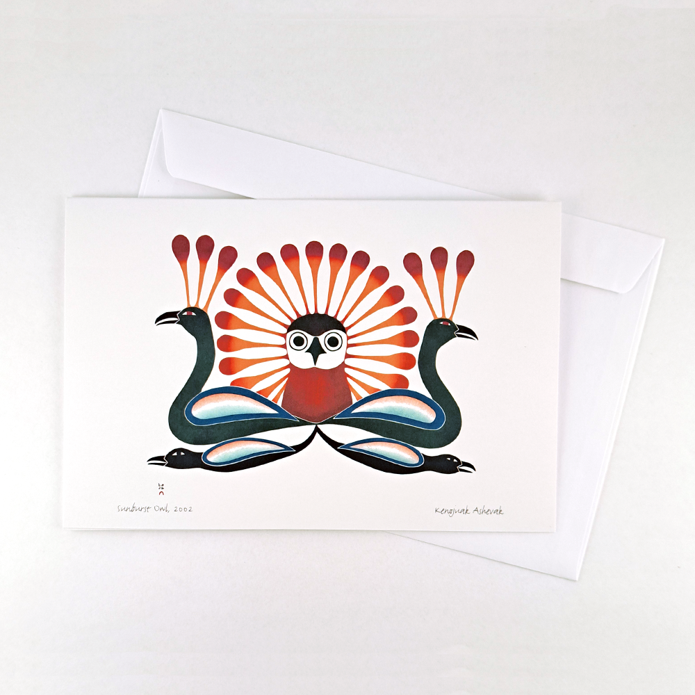 Carte double Sunburst Owl