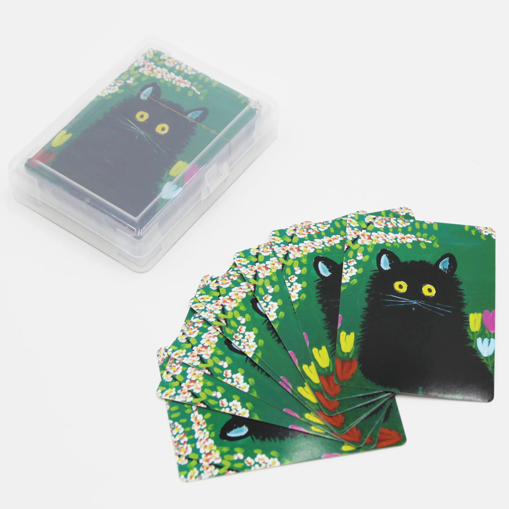 Cartes à jouer Chat noir