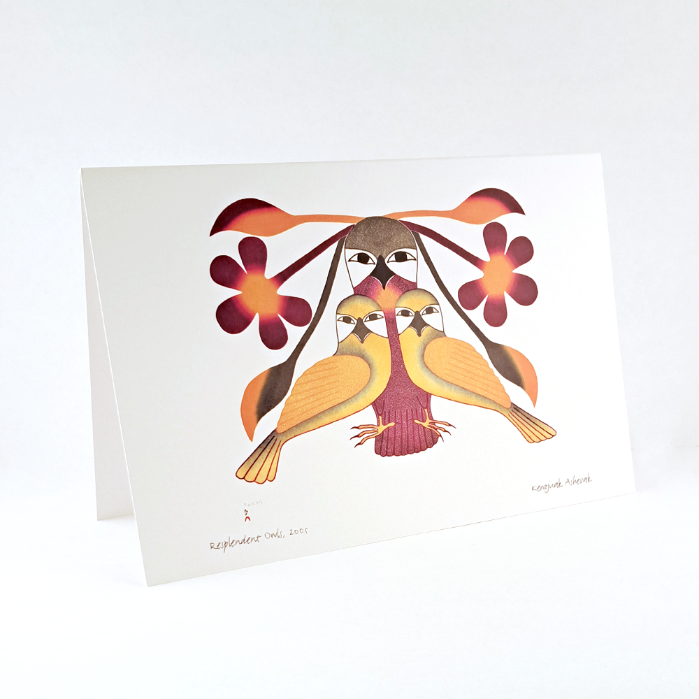 Carte double Resplendent Owls