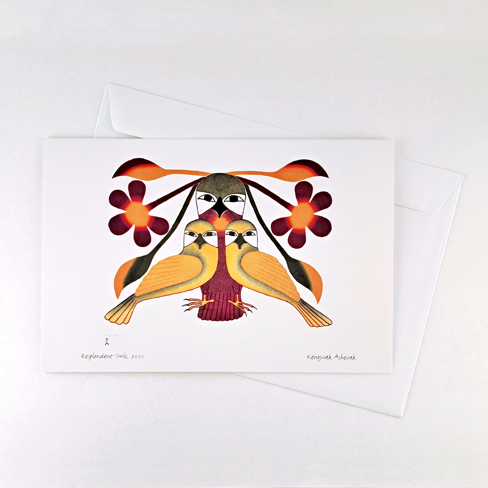 Carte double Resplendent Owls