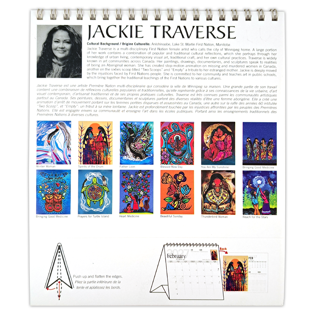 Jackie Traverse 2027 Desk Calendar
