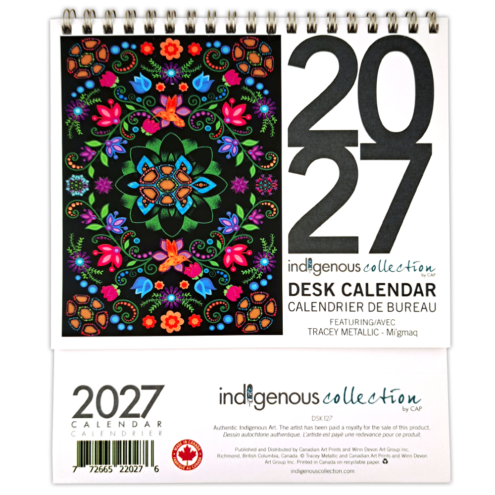 Tracey Metallic 2027 Desk Calendar