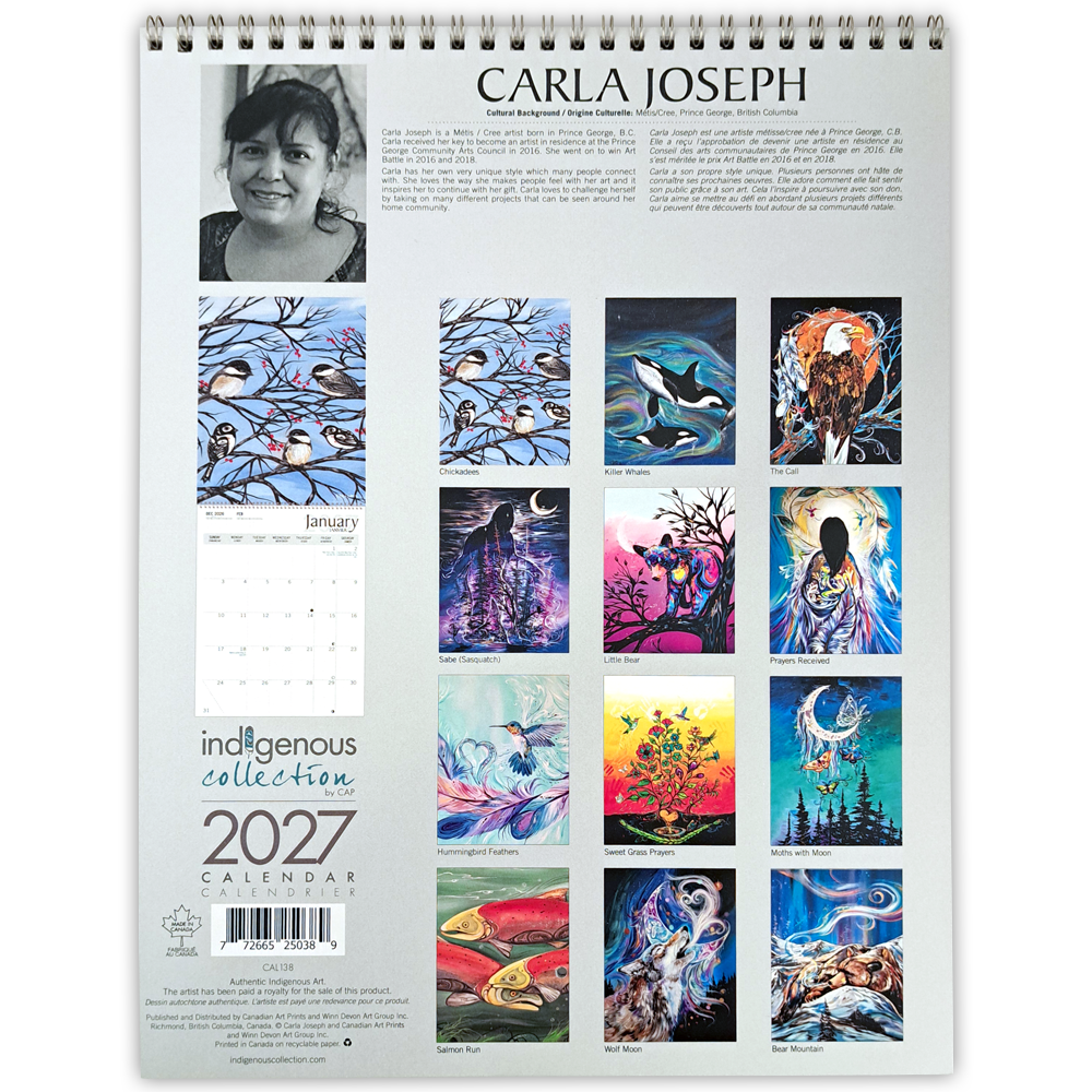 Carla Joseph 2027 Wall Calendar
