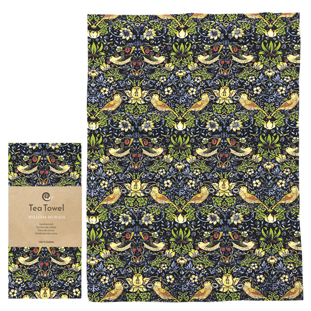 Strawberry Thief Tea Towel