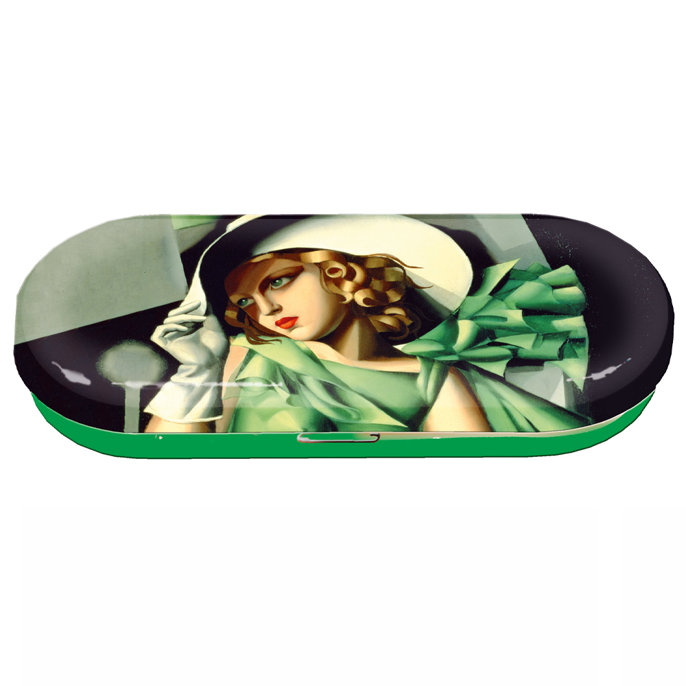 Étui à lunettes Jeune fille en vert