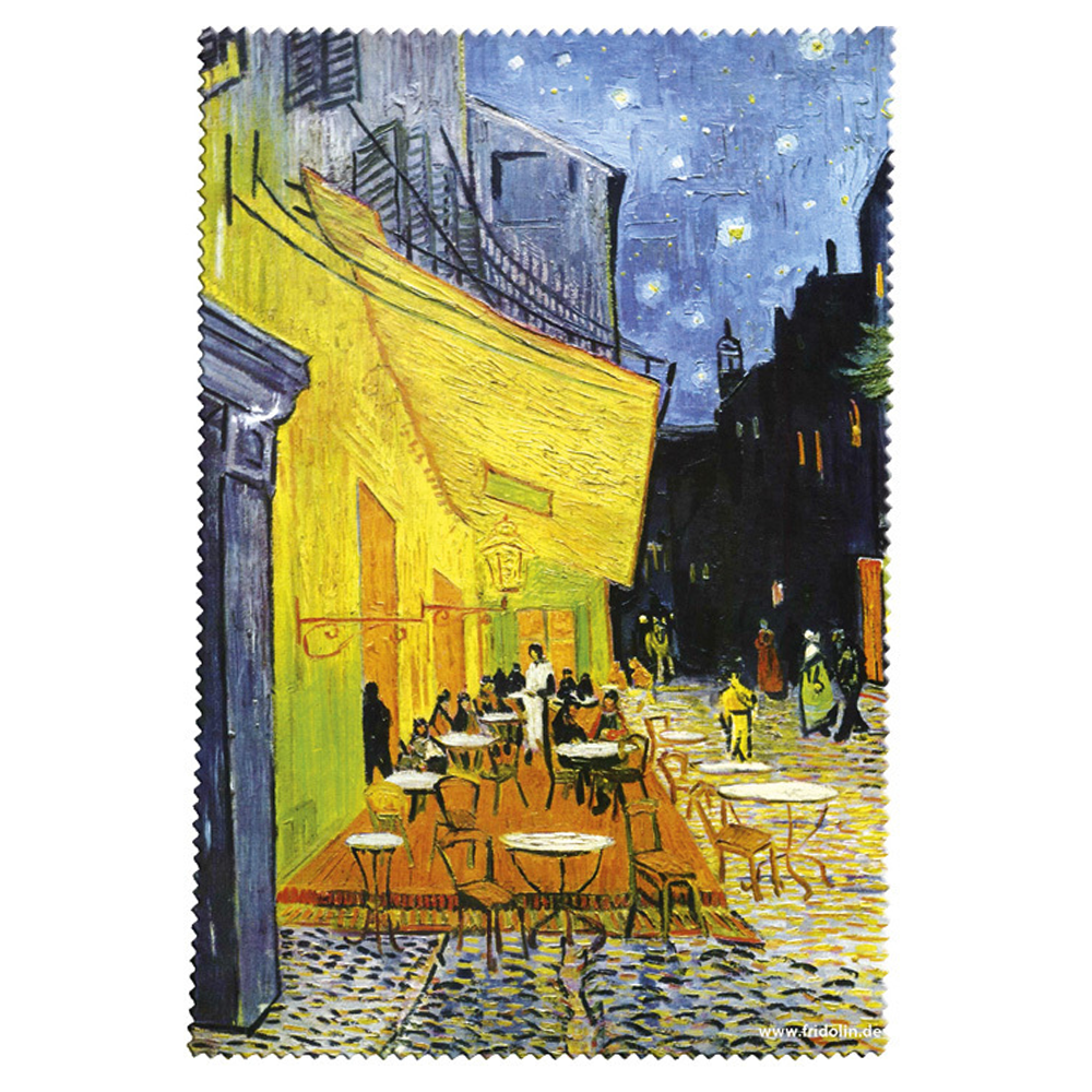 Terrace of a Café at Night Eyeglass Wipe