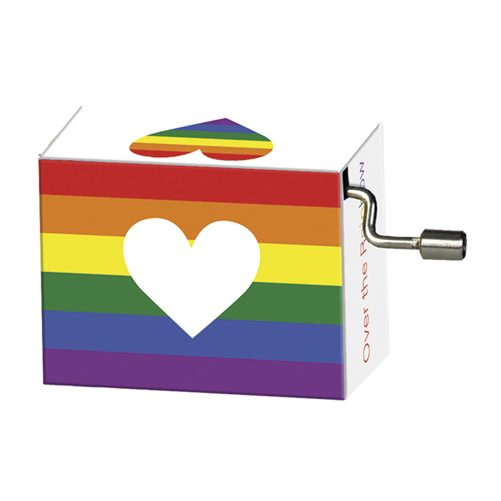 Rainbow with Heart Music Box