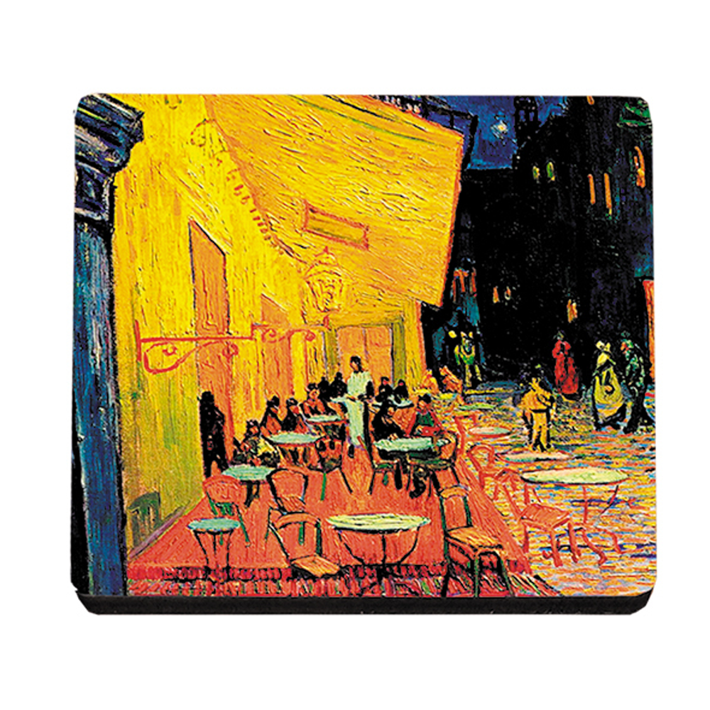 Terrace of a Café at Night Coaster