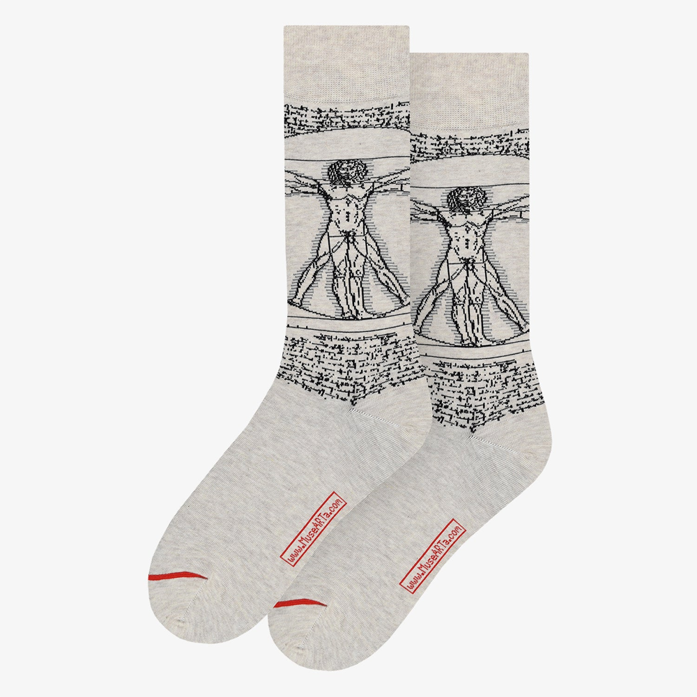 Chaussettes L'homme de Vitruve