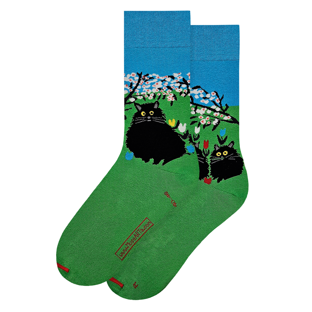 Three Black Cats Socks