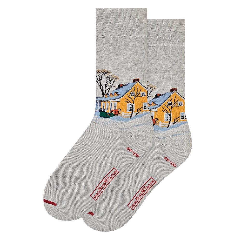 Winter Morning in Baie-St-Paul Socks